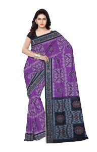 DK FASHION Women's Sambalpuri Odisha Handloom Cotton Saree without blouse CTP 