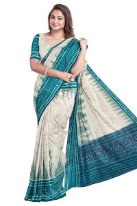 Women's Sambalpuri Cotton Saree (ADI 234_Multicolour) 