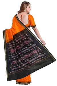 odisha handloom Handmade pure cottan Saree Khandua Natural cottan Ikkat sambalpuri Saree For Women/Ethnic Wear/Traditonal Saree/Handloom Saree With Blouse piece .(211) 