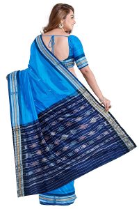 BHS Women's Sambalpuri Pure Cotton Bomkai Saree without Blouse (Nuapatanapata_Multicolour). 