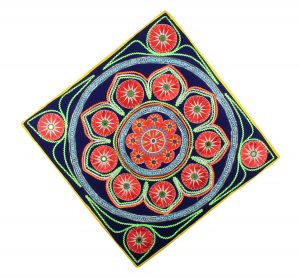 Pipili Handicrafts Velvet Chandua (1 cm x 72 cm x 72 cm, NDA043) 