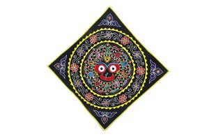 FABIDO� Lord Jagannath Handcrafted Colorful Pipili Applique Work Chandua Wall Hanging Home Decor Psychedelic Tapestry Boho Curtains Gift 