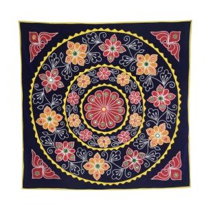 SHAMBE Pipli Applique Fully Handcrafted Multicoloured Velvet Cloth Chandua 