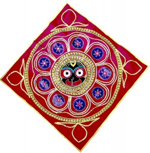 NEALEXKLUSIVE® Pipili Applique Village Handicraft Chandua for Wall Hanging 29 x 29 Inch 