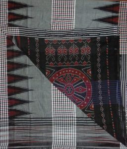 Odisha Saree Store Women's Sambalpuri Art Silk Saree(Grey) 