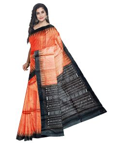 BHS Women's Sambalpuri Silk Saree With Blouse Piece (saree123596_Multicolour) 