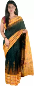 Self Design Sambalpuri Handloom Pure Cotton Saree  (Multicolor)