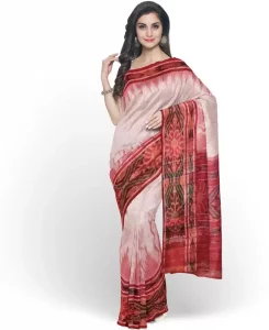 Self Design Sambalpuri Handloom Pure Cotton Saree  (Grey)