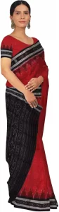 Woven Sambalpuri Pure Cotton Saree  (Multicolor)