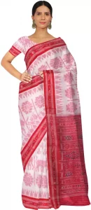 Woven Sambalpuri Pure Cotton Saree  (Multicolor)