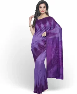 Self Design Sambalpuri Handloom Pure Cotton Saree  (Purple)