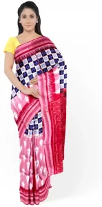 Woven Sambalpuri Cotton Blend Saree  (Multicolor)