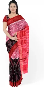 Woven Sambalpuri Cotton Blend Saree  (Multicolor)