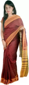 Self Design Sambalpuri Handloom Pure Cotton Saree  (Red)