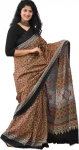 Printed Sambalpuri Pure Cotton Saree  (Multicolor)