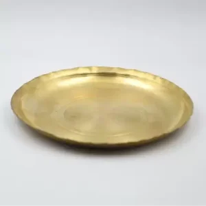 Brass Designer Gasrabi Puja Plate