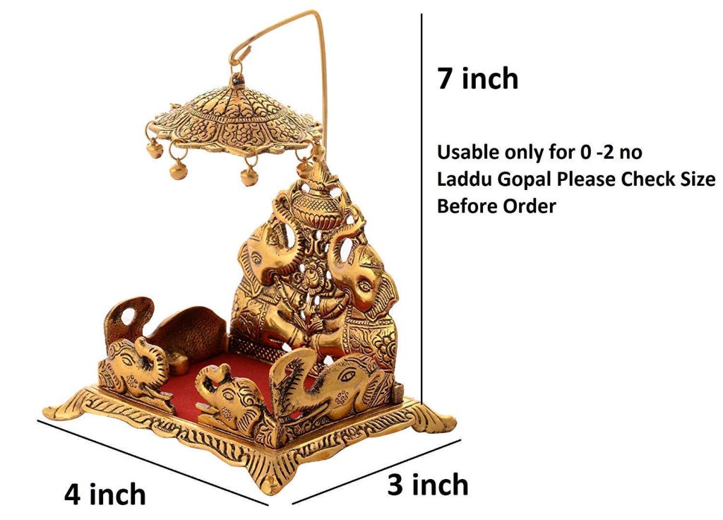 Denique Metal Sihasan for Krishna Ladoo Gopal