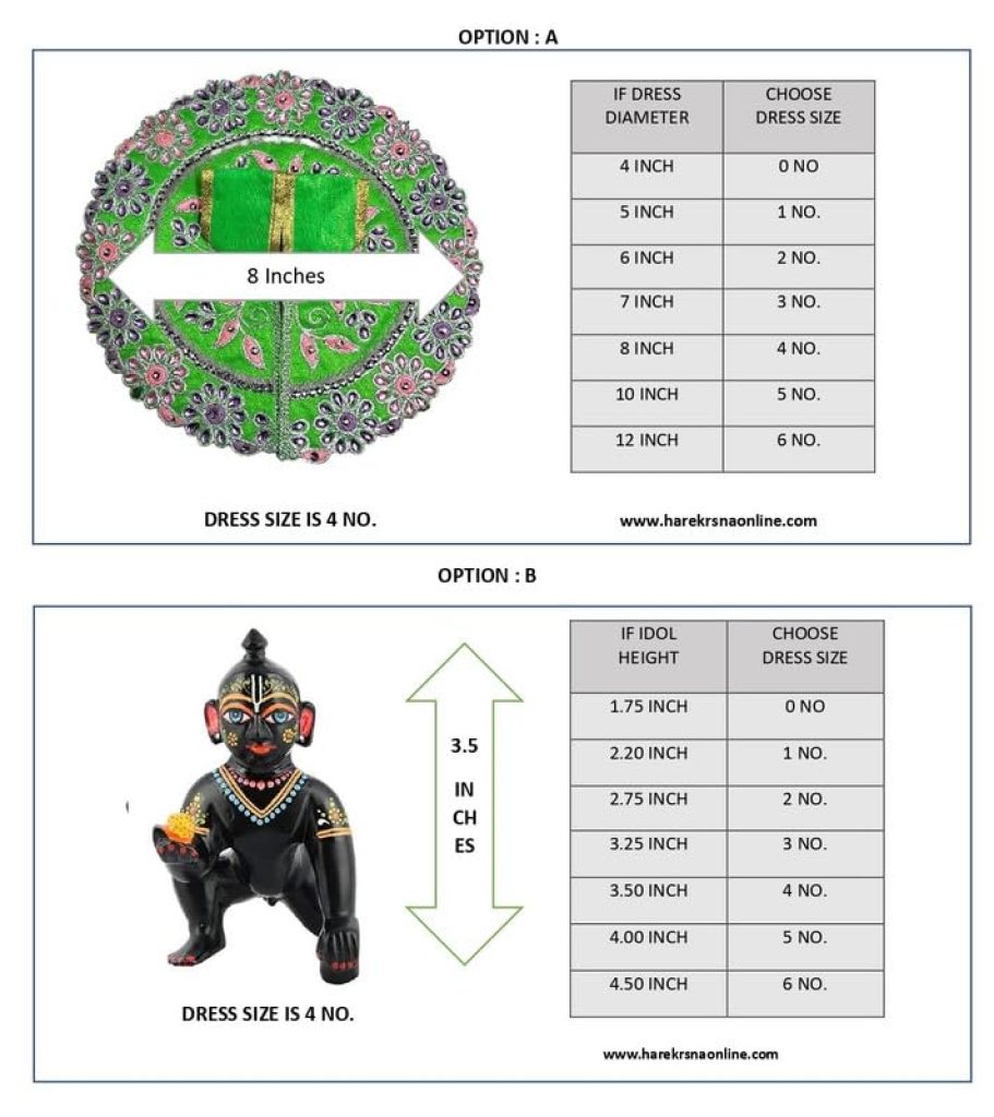 HKS Printed Cotton Dress for Laddu Gopal Ji