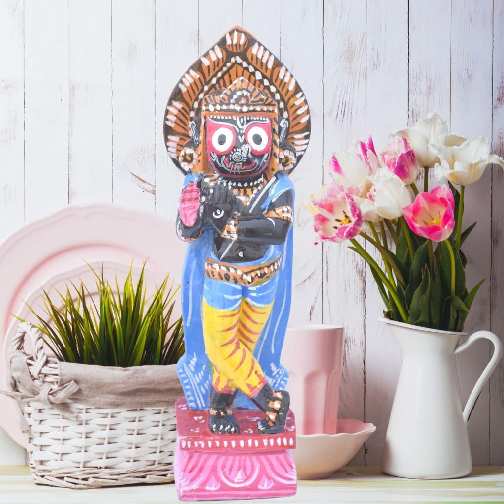  INSPIRING LIFES Shree Jagannath and Lord Krishna Avtar (Nilamadhab) - Large, Multicolour 