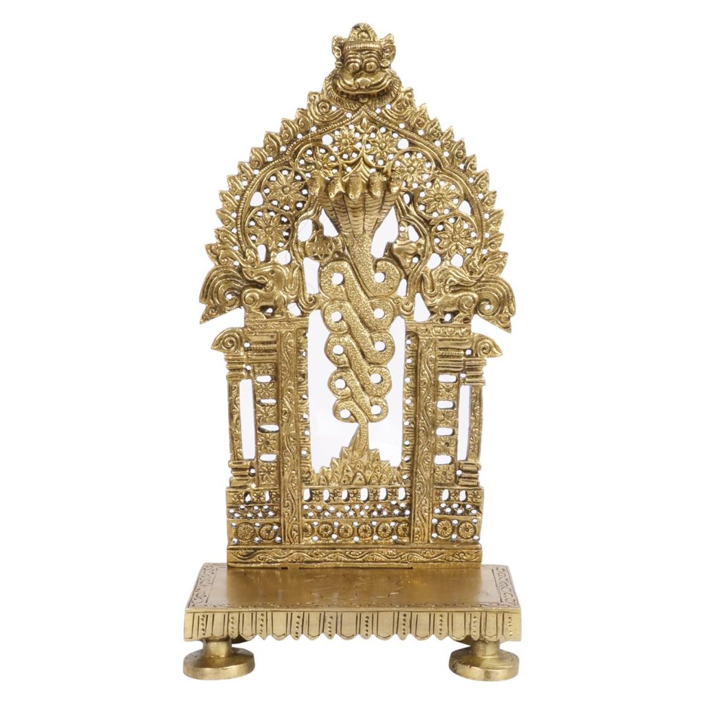 Kartique Brass Prabhavali for Keeping Idol Statues Singhasan