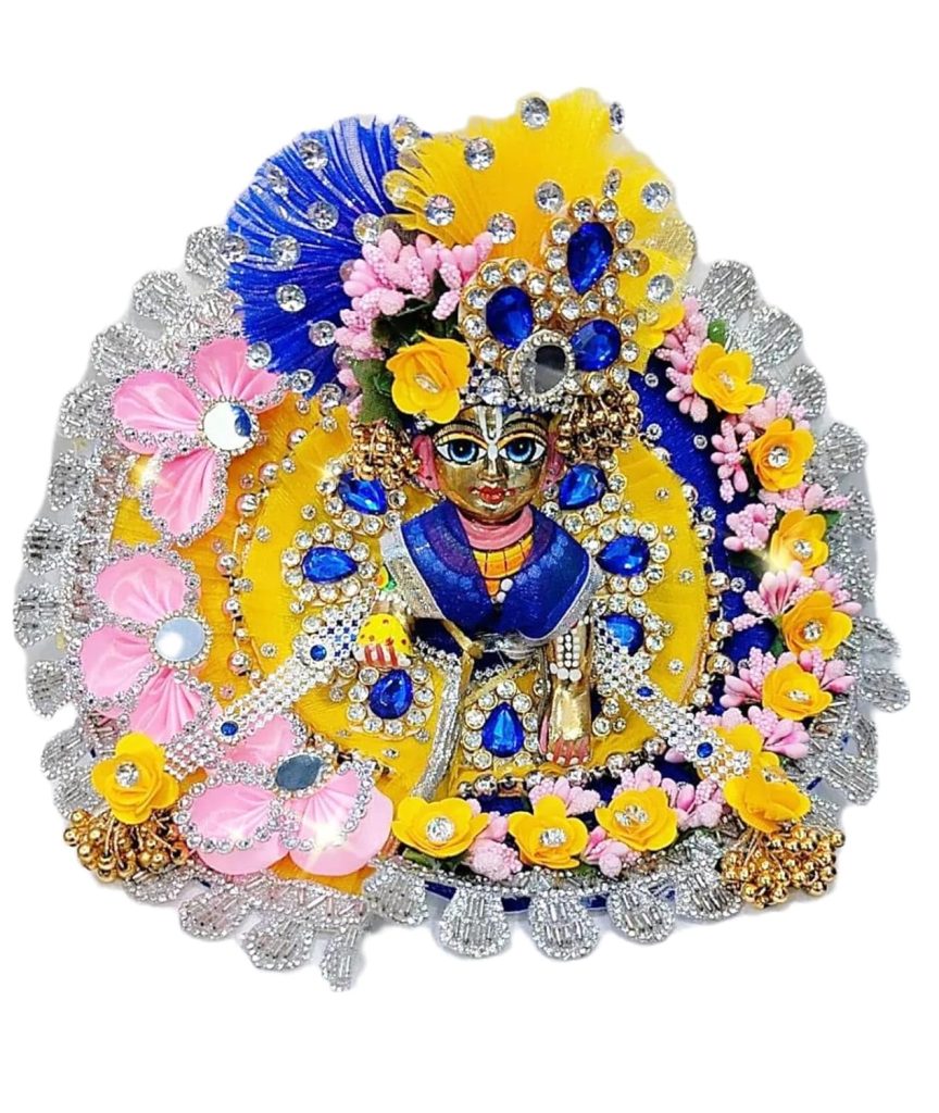 Partish Laddu Gopal Dress with Mukut and Patka 