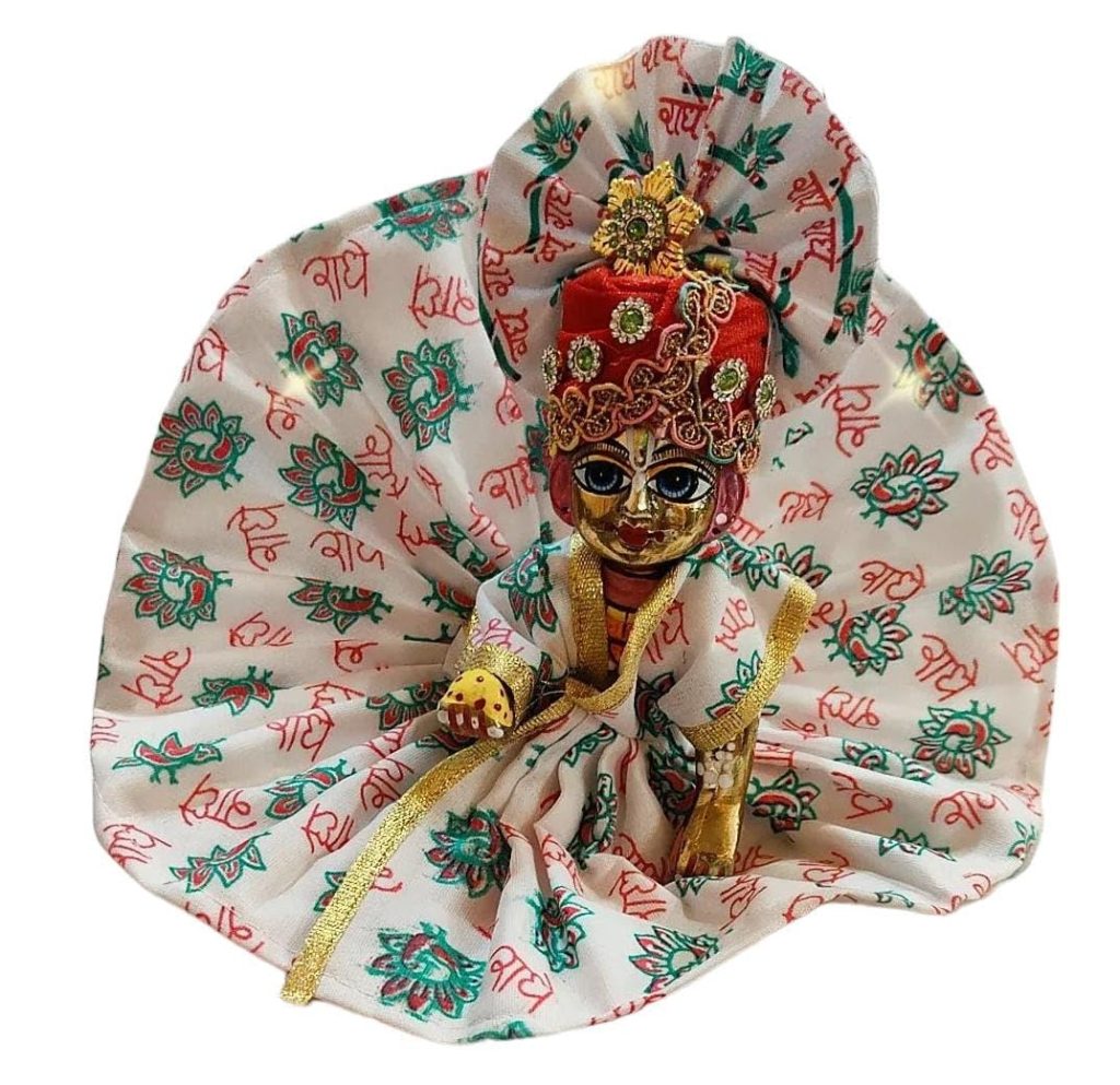 Partish Laddu Gopal Summer Dress with Pagdi