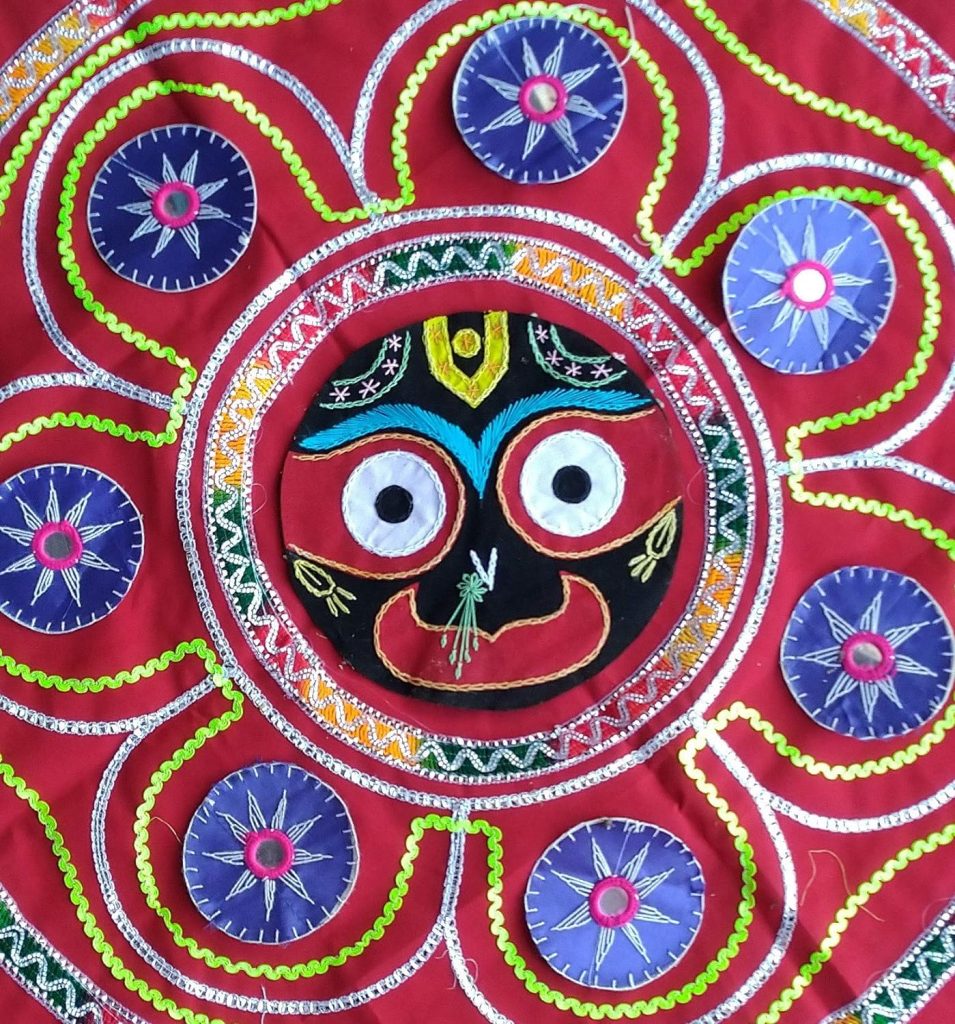  Chandua Handicrafts Chandua with Multicolor, Designed Applique 