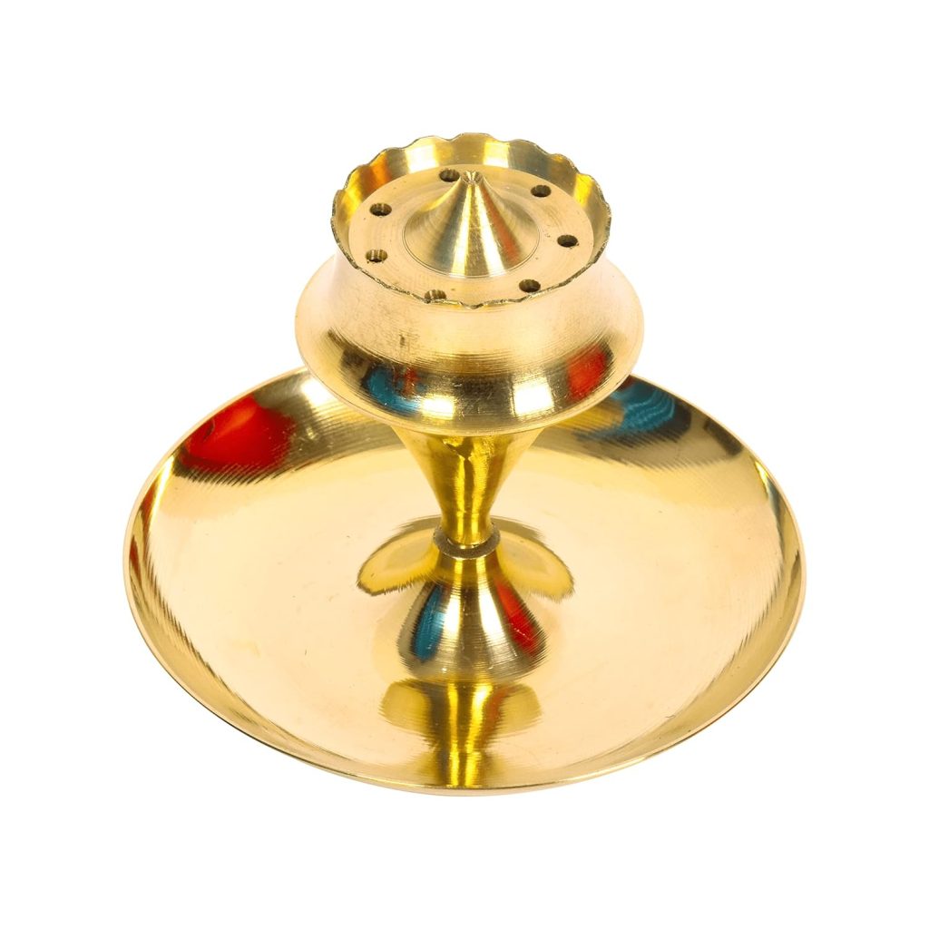 HOKOYA Traditional Brass Agarbatti Stand