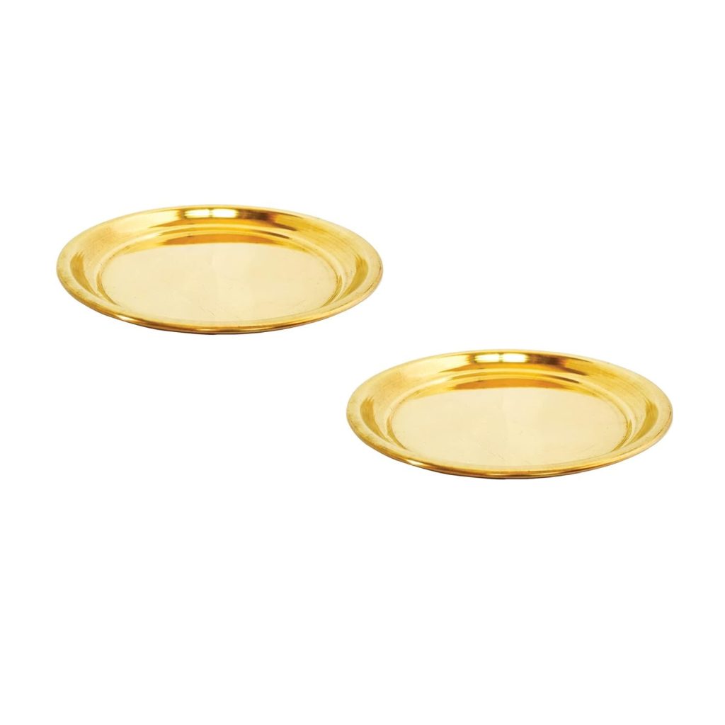 Light Weight Brass Plate Pack of 2 Small