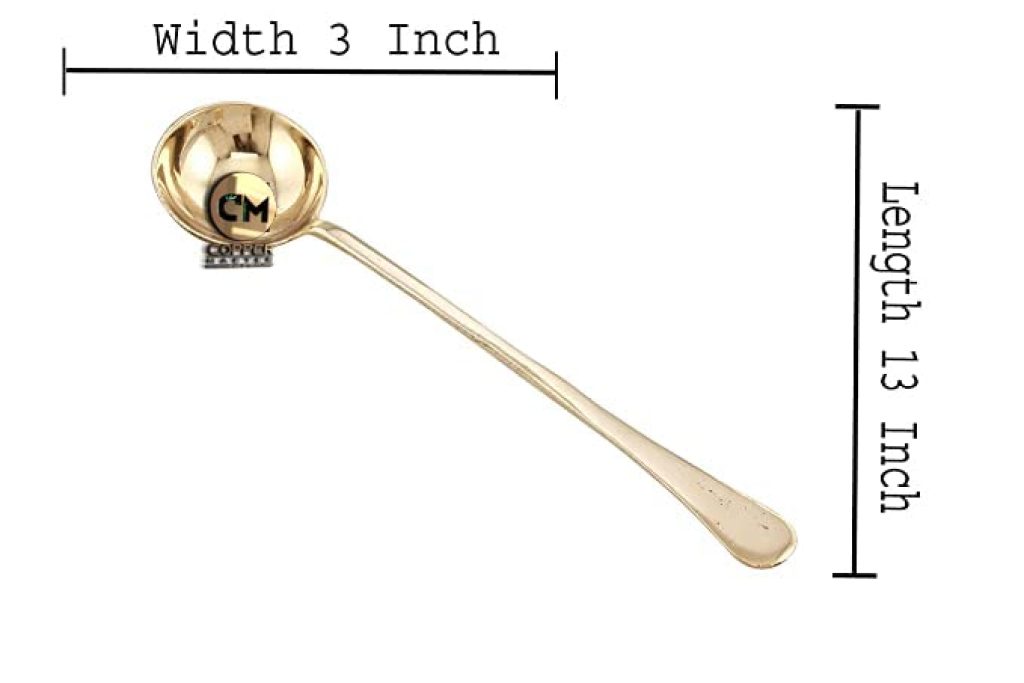 Master Pure Brass Ladle Cooking and Serving Spoon Heavy Weight 13 inch