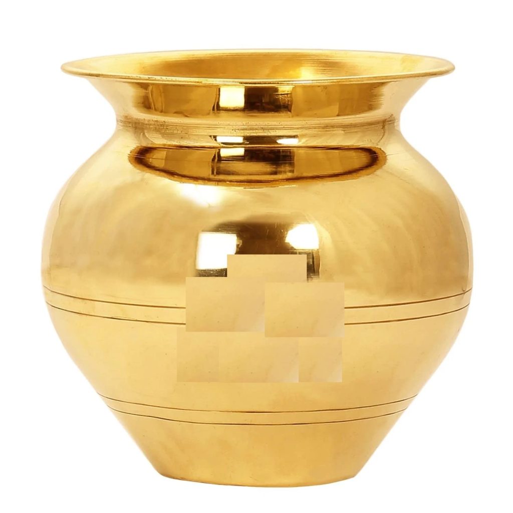  Peetal Ka Lota for Drinking Water | Brass Lota for Diwali, Pooja, Festival, Home Decoration (Large) 