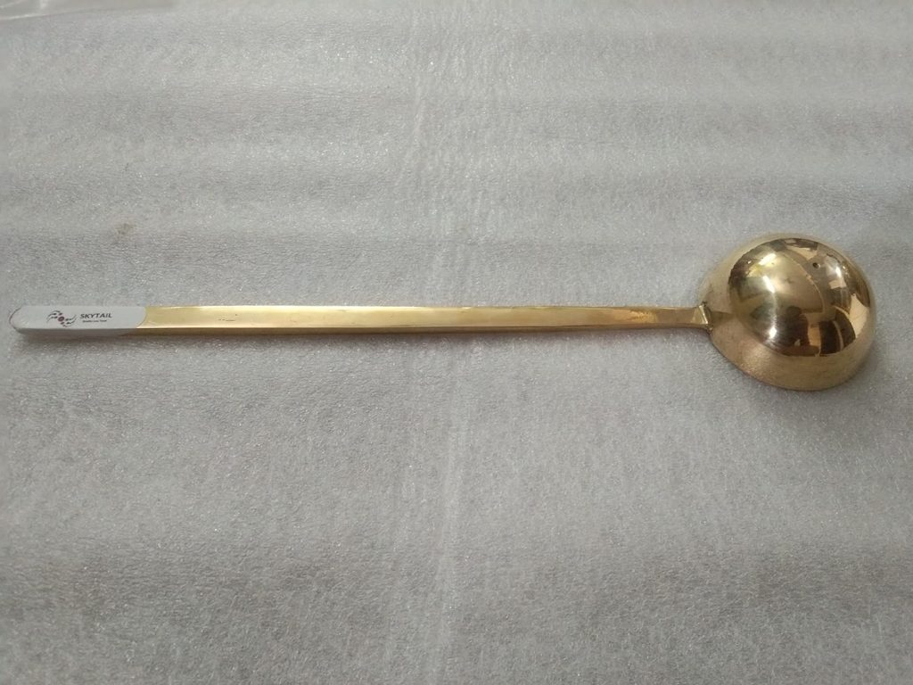 Skytail Quality You Trust Pure Brass Cooking Serving Ladle