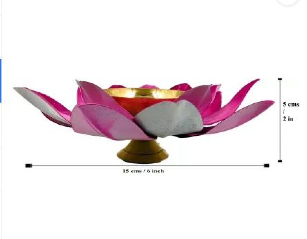 Ein Sof Brass Table Diya  (Height: 2 inch)