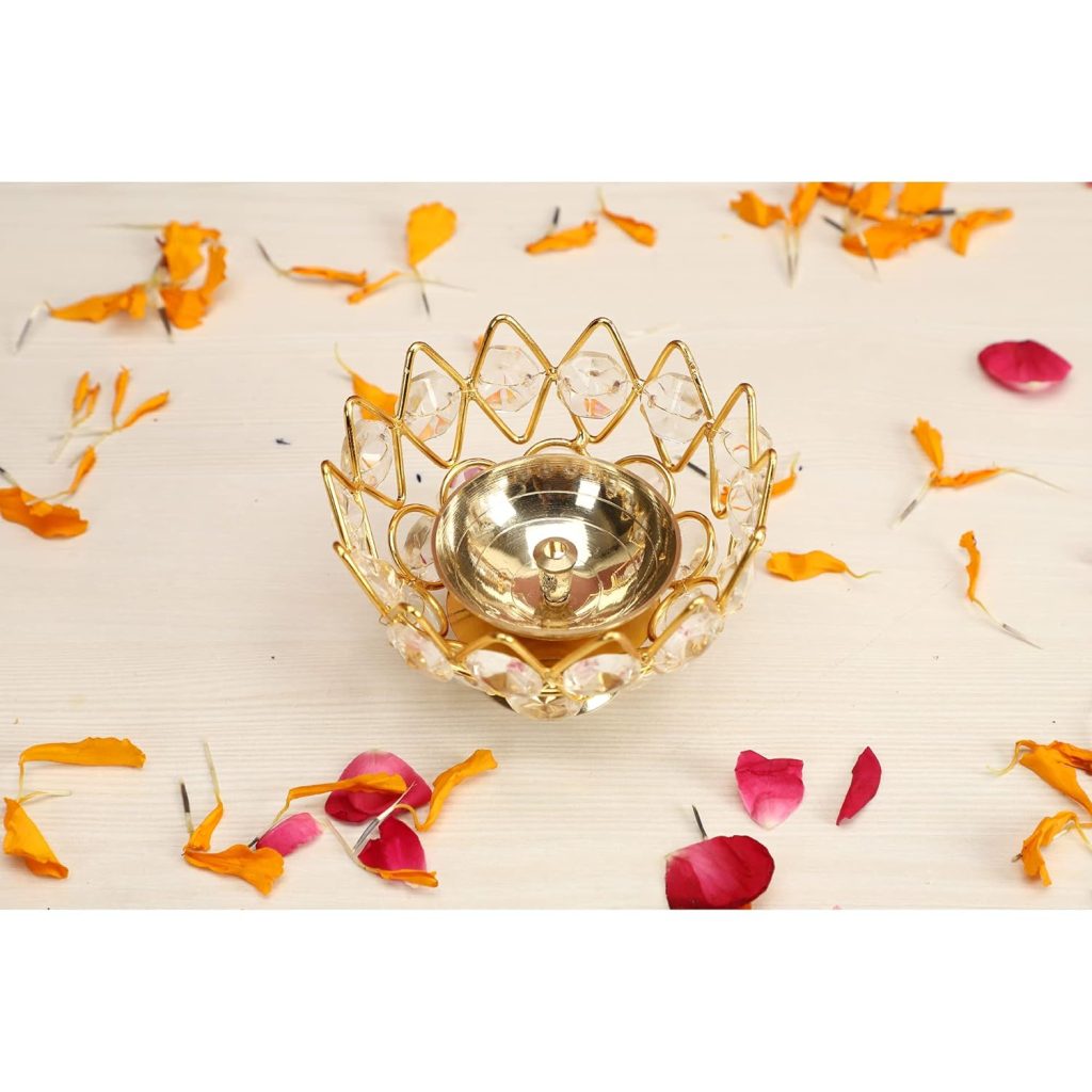 Home Decorative Oil Lamp for Puja (Pack of 12) 