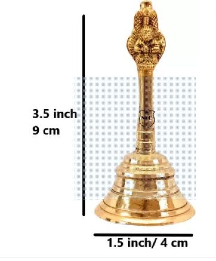 Neo Classic Garuda Under Sheshanag Design Brass Pooja Ghanti Bell