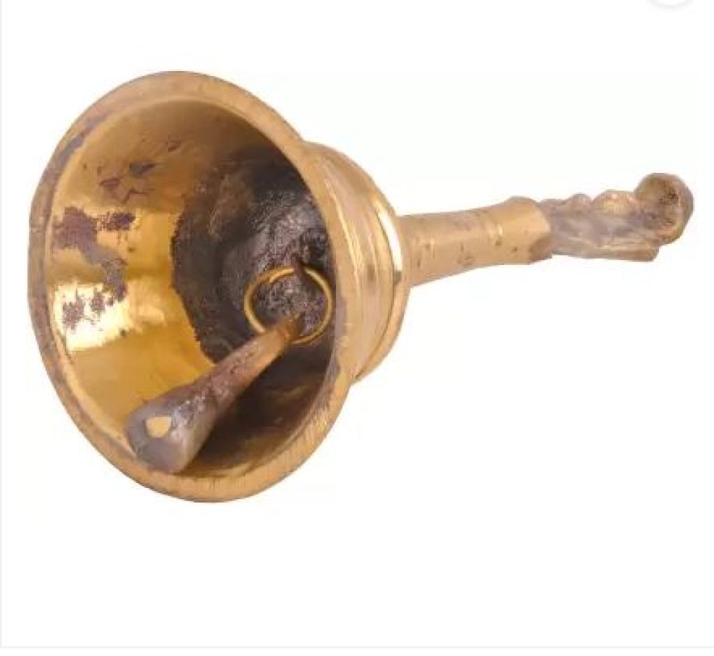 Shivshakti Arts Hand-Crafted Designer Pure Brass Bell 2 Pcs