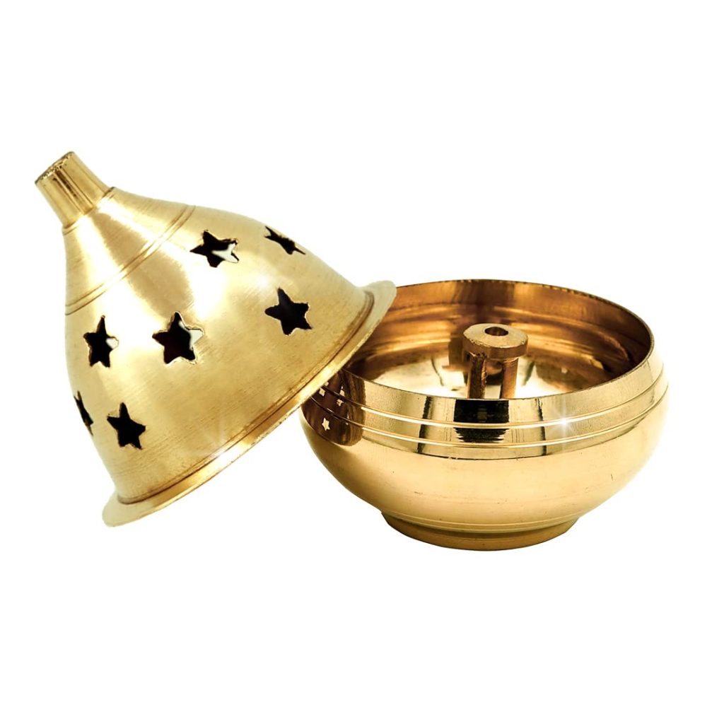 Shubhkart Nitya Kuber Goblet Brass Table Diya (Size 3) 